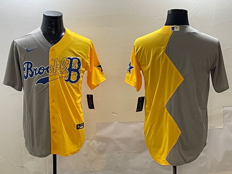 Men Boston Red Sox Blank Grey Yellow Game 2025 Nike MLB Jersey style 1->boston red sox->MLB Jersey